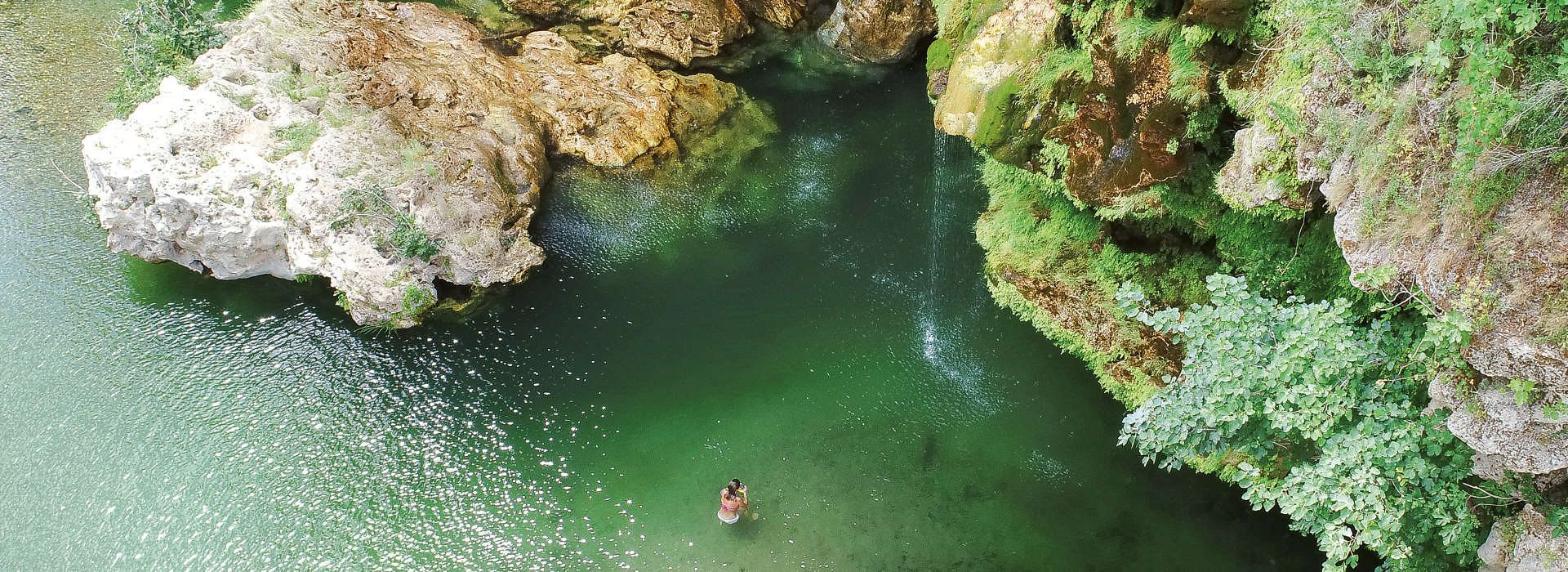 The pools at Sa Stiddiosa